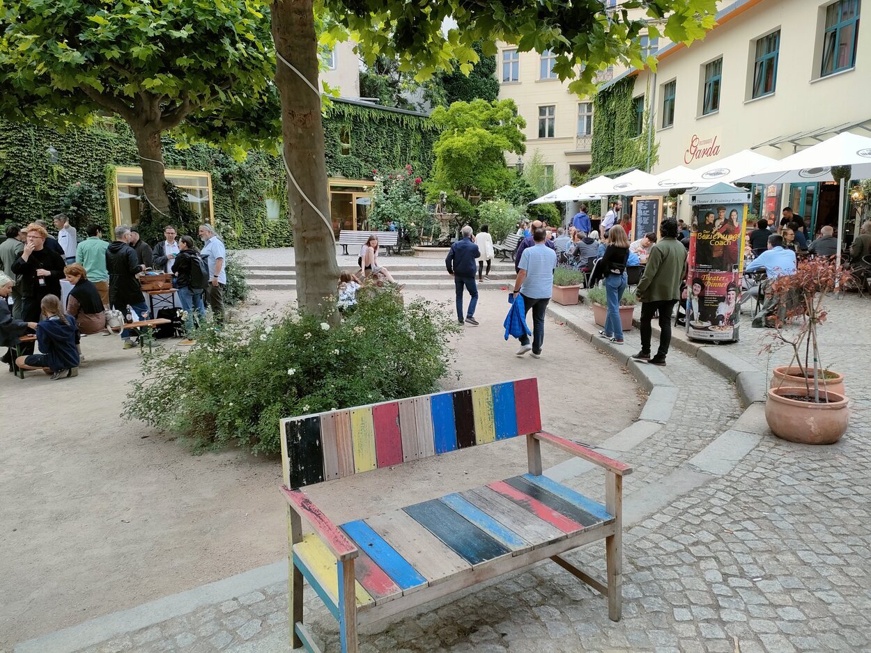 Uno de los patios más animados del Barrio Judío de Berlín | Foto: Guillermo A. Corrales