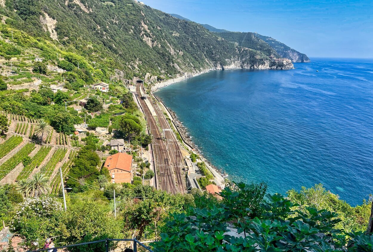 La estación de Corniglia es la más alejada del centro del pueblo