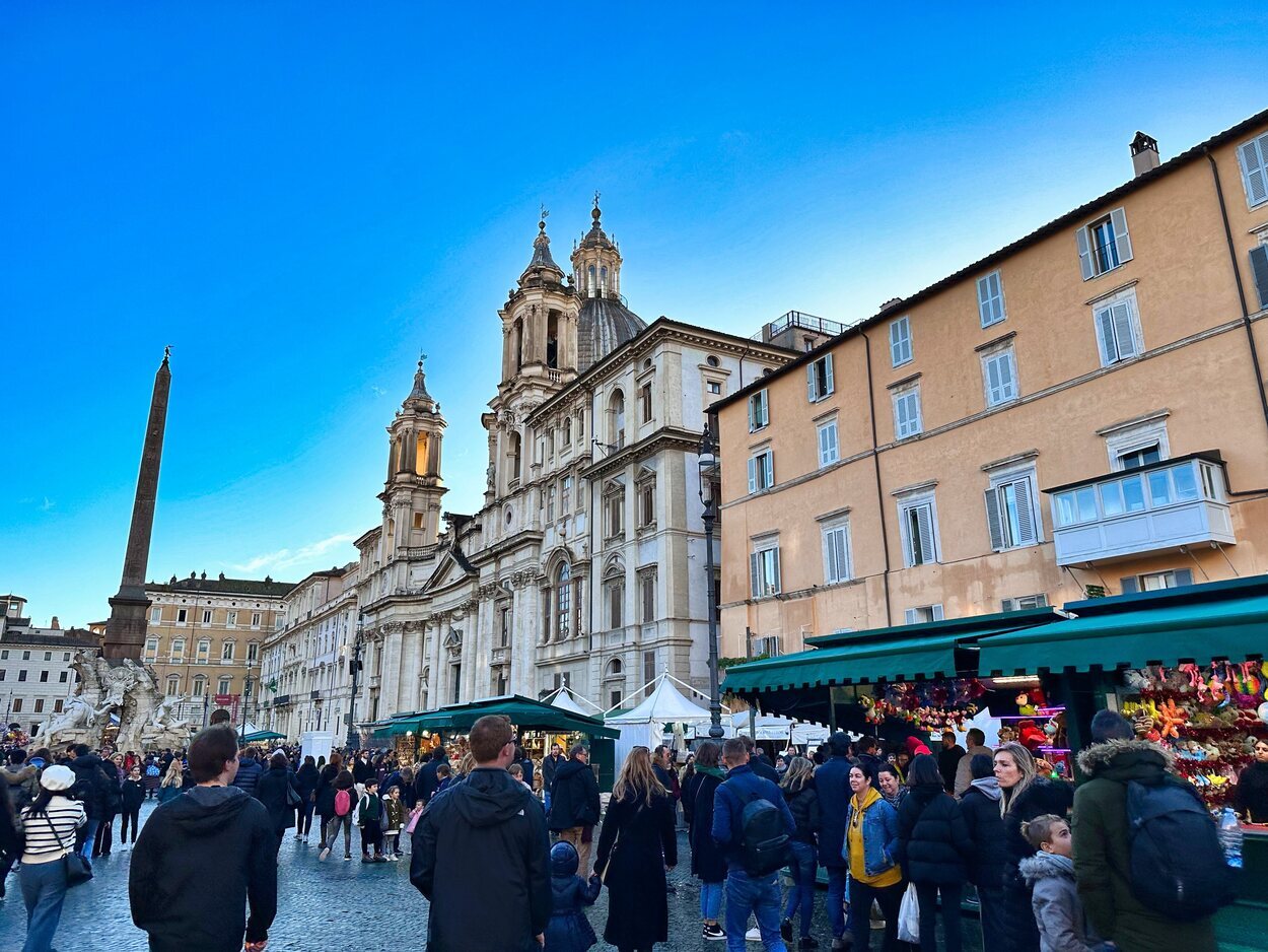 El mercadillo de Navidad de la Plaza Navona