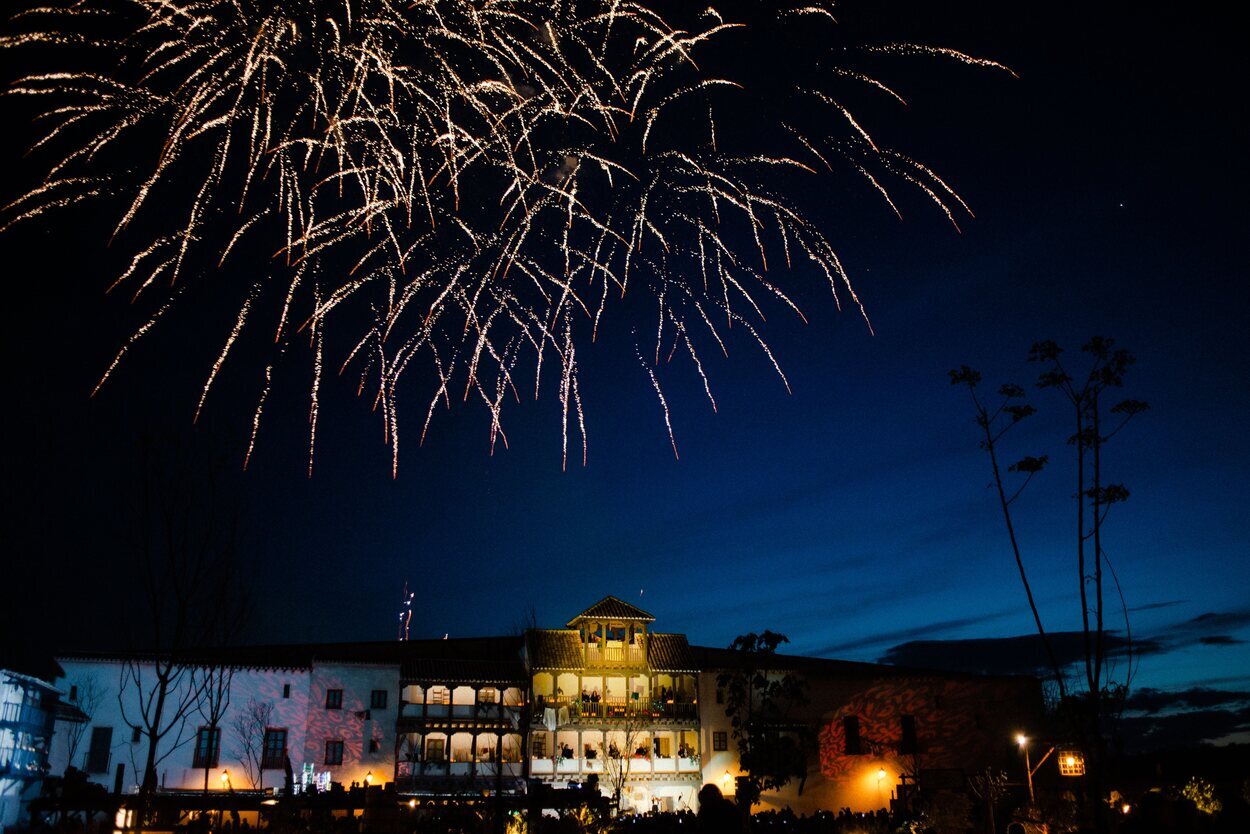 Fuegos artificiales en Villanueva del Corral | Foto: Poy du Fou