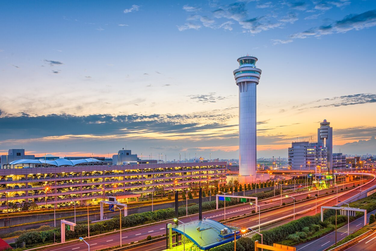 Vista parcial del Aeropuerto de Haneda