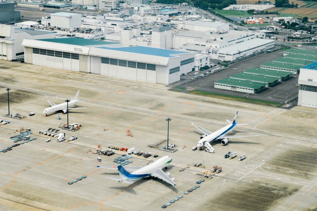 Vista del Aeropuerto Internacional de Narita