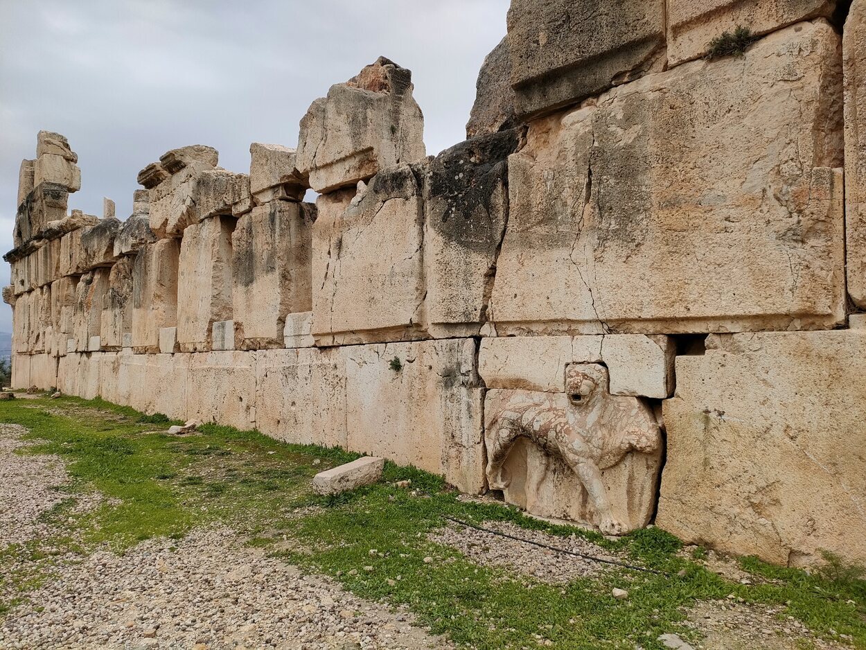 Restos del palacio Qasr al-Abd en Iraq al-Amir