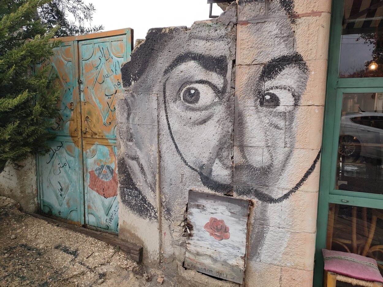 Grafitti de Dalí en Amman