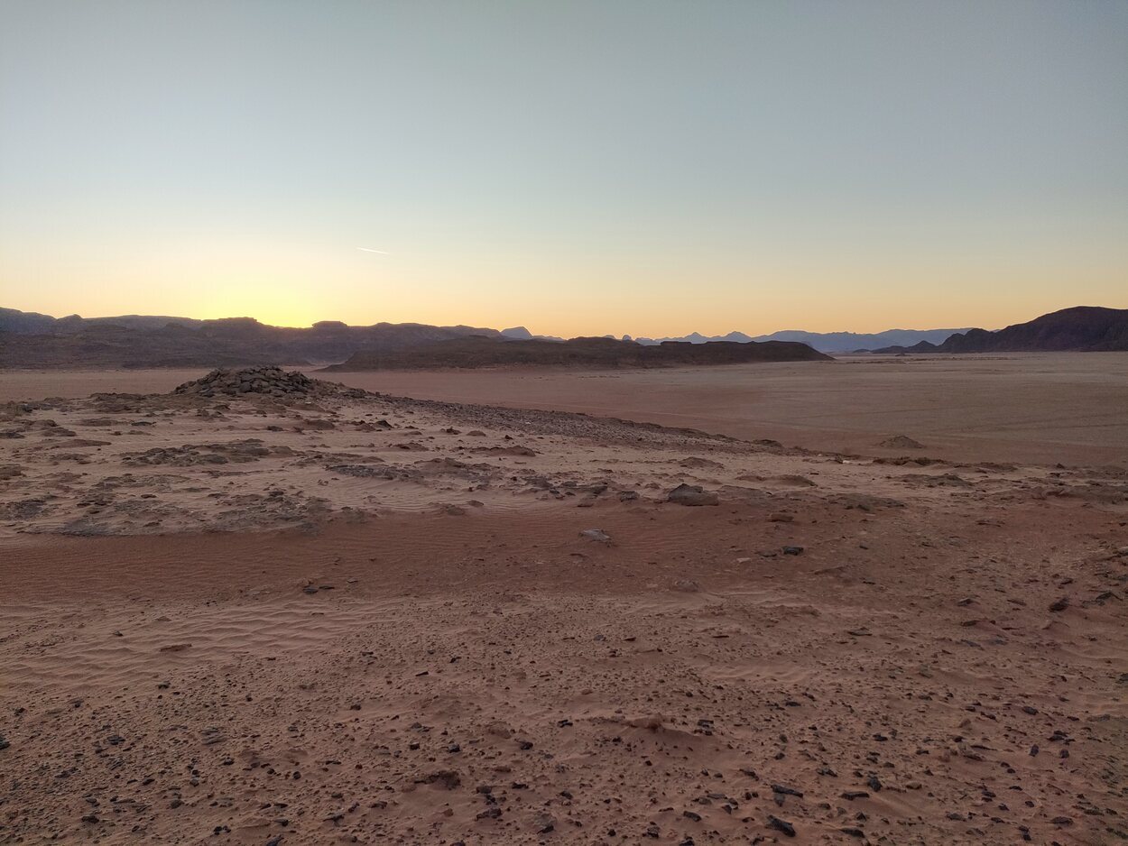 Puesta de sol en Wadi Rum