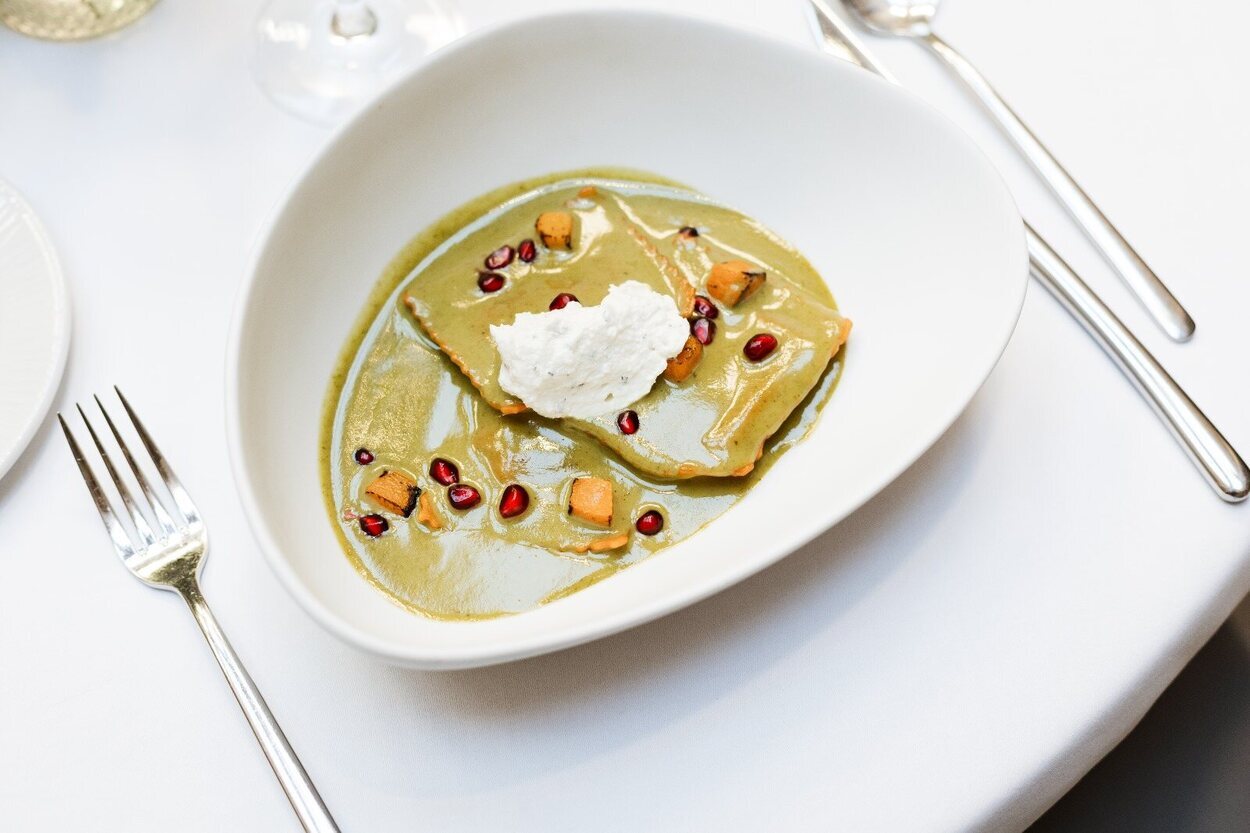 Los raviolis son aptos para vegetarianos y tienen un sabor muy potente