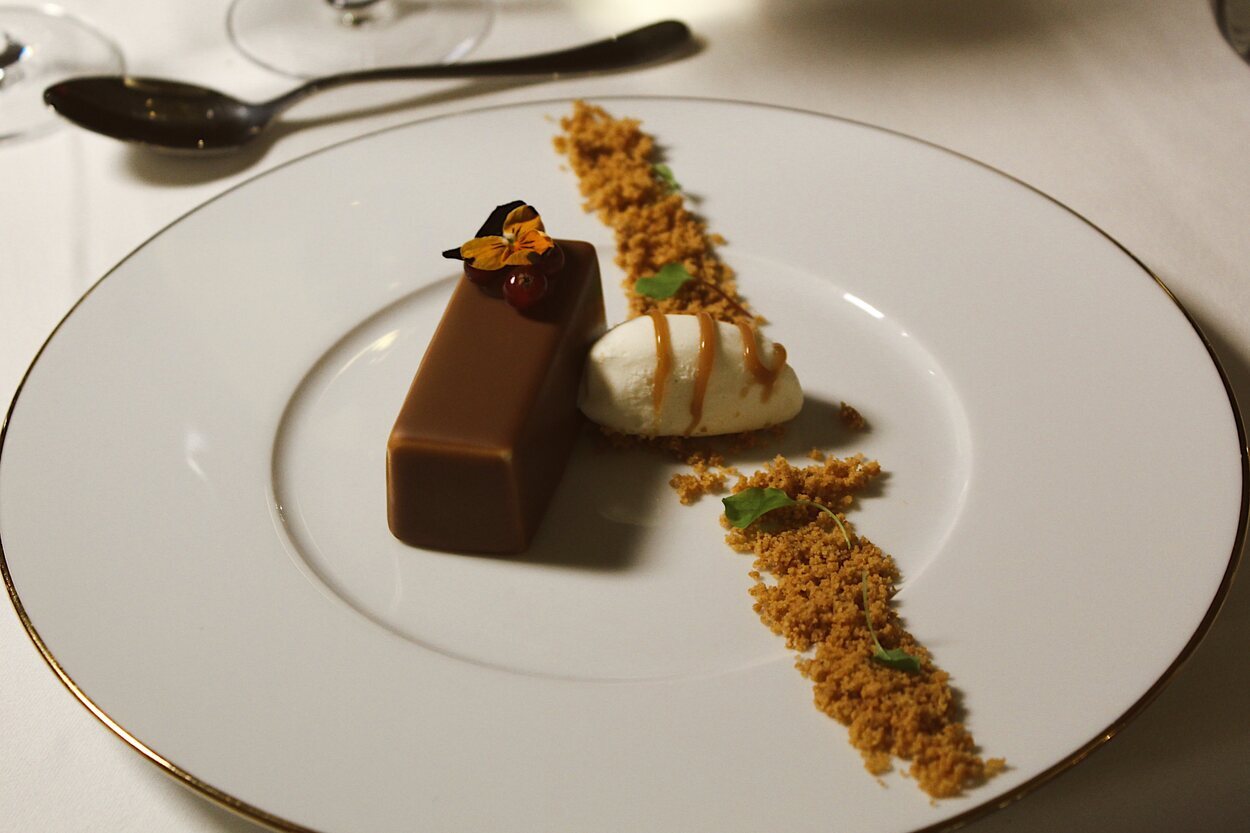 El postre de turrón es una delicia