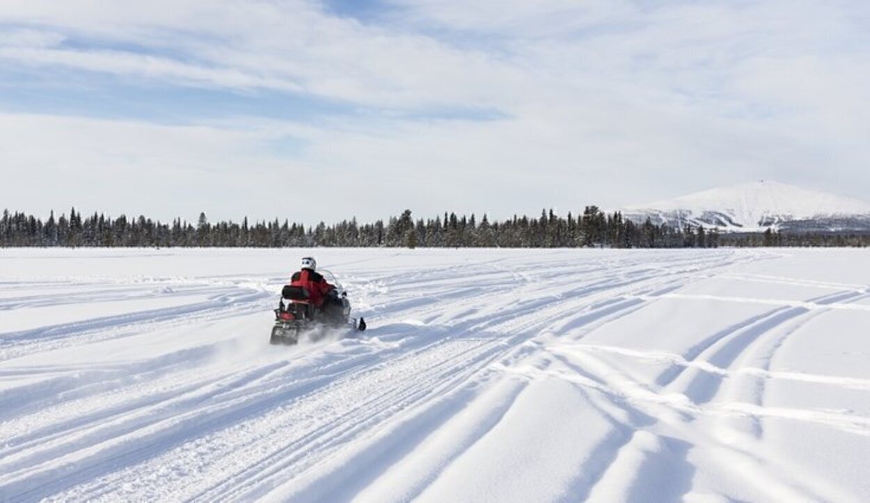 La moto de nieve es el mejor transporte