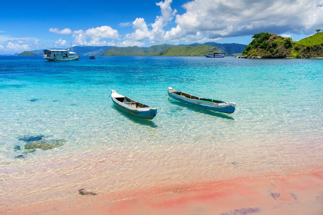 Las playas de Komodo son espectaculares