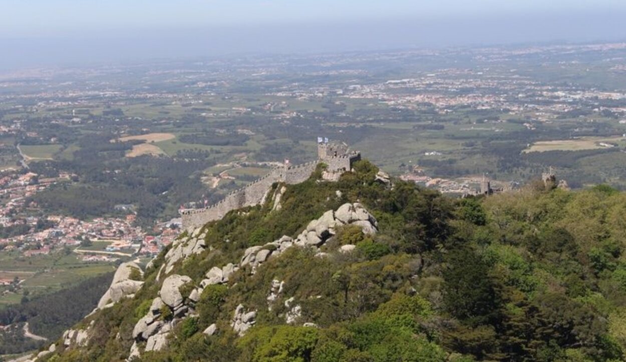 El guardián de la Sierra de Sintra desde el cielo