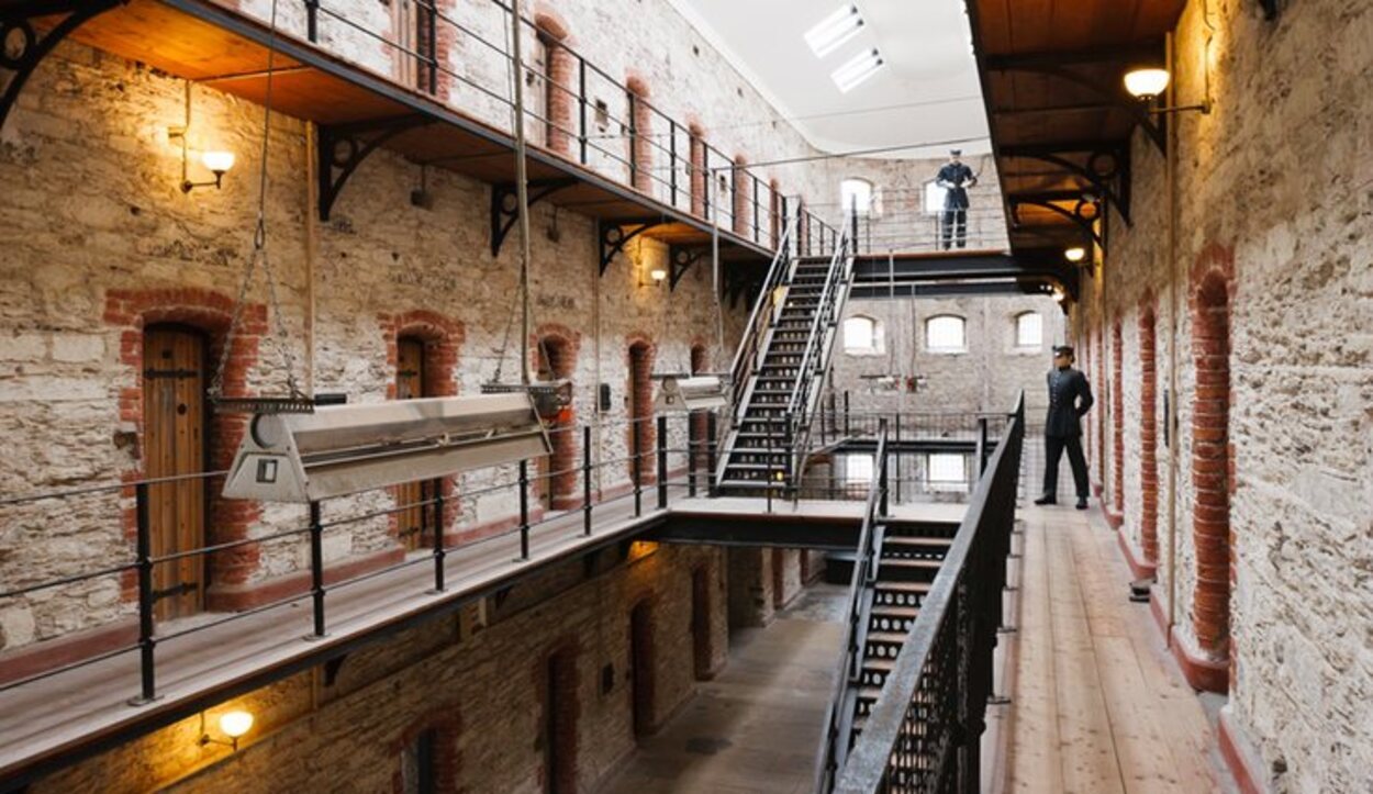 Interior de la antigua Cárcel de Cork que que está abierta a las visitas
