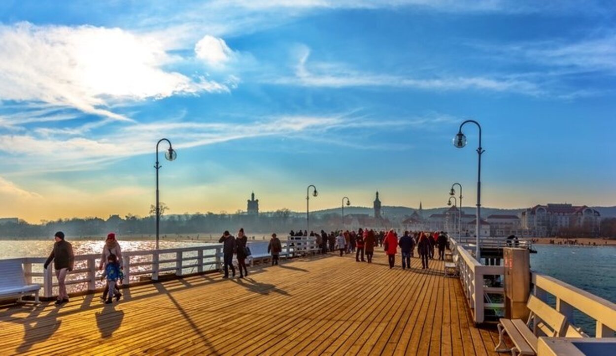 Muelle de la ciudad de Sopot