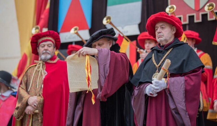 Différentes activités typiques de l'époque sont recréées