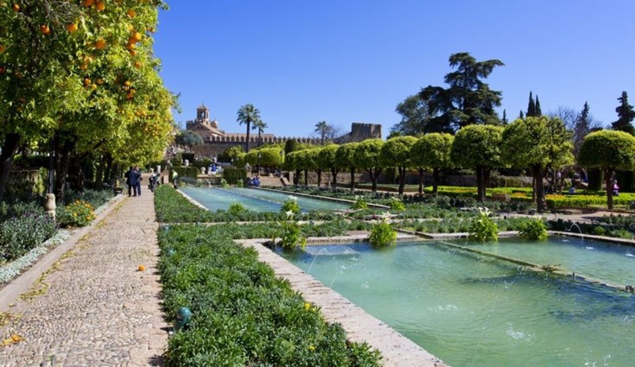 Los jardínes del Alcázar de los Reyes Cristianos