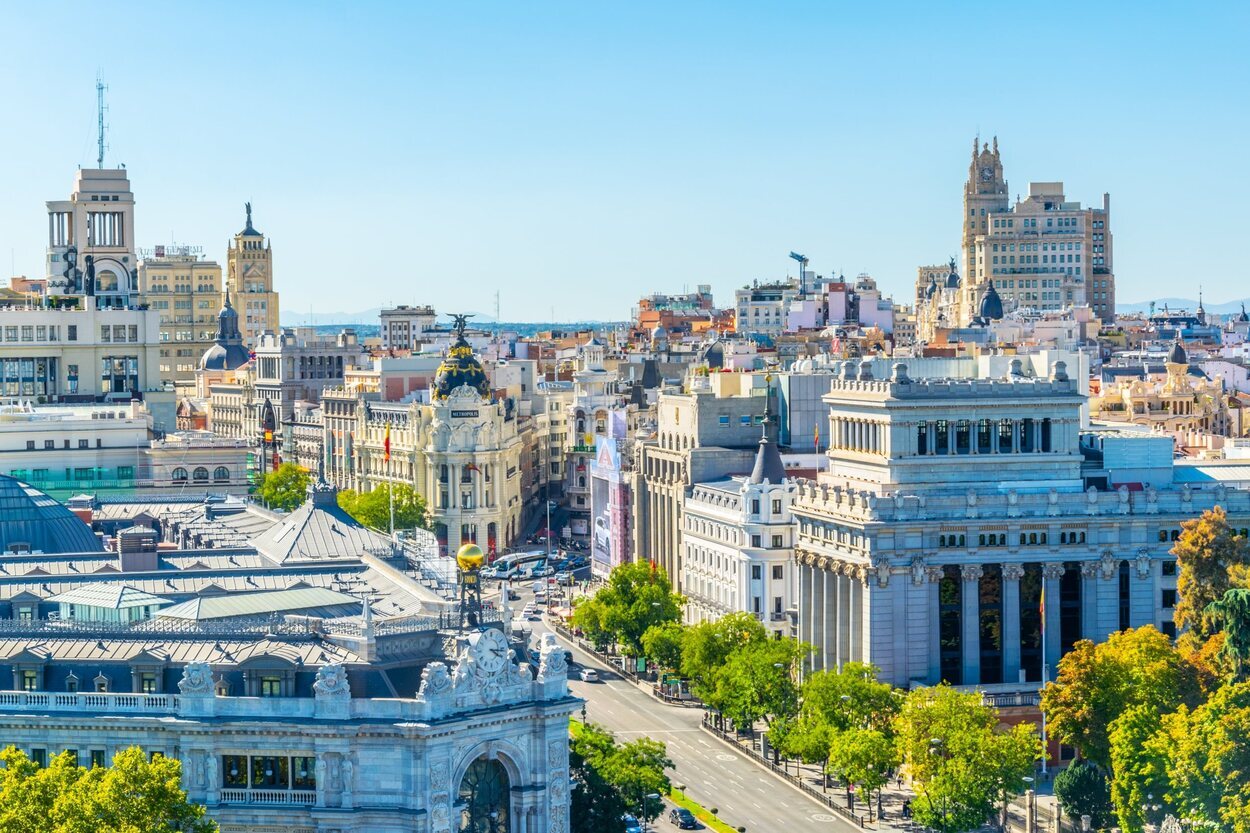 Madrid goza de muchos días despejados en los que tener vistas como esta