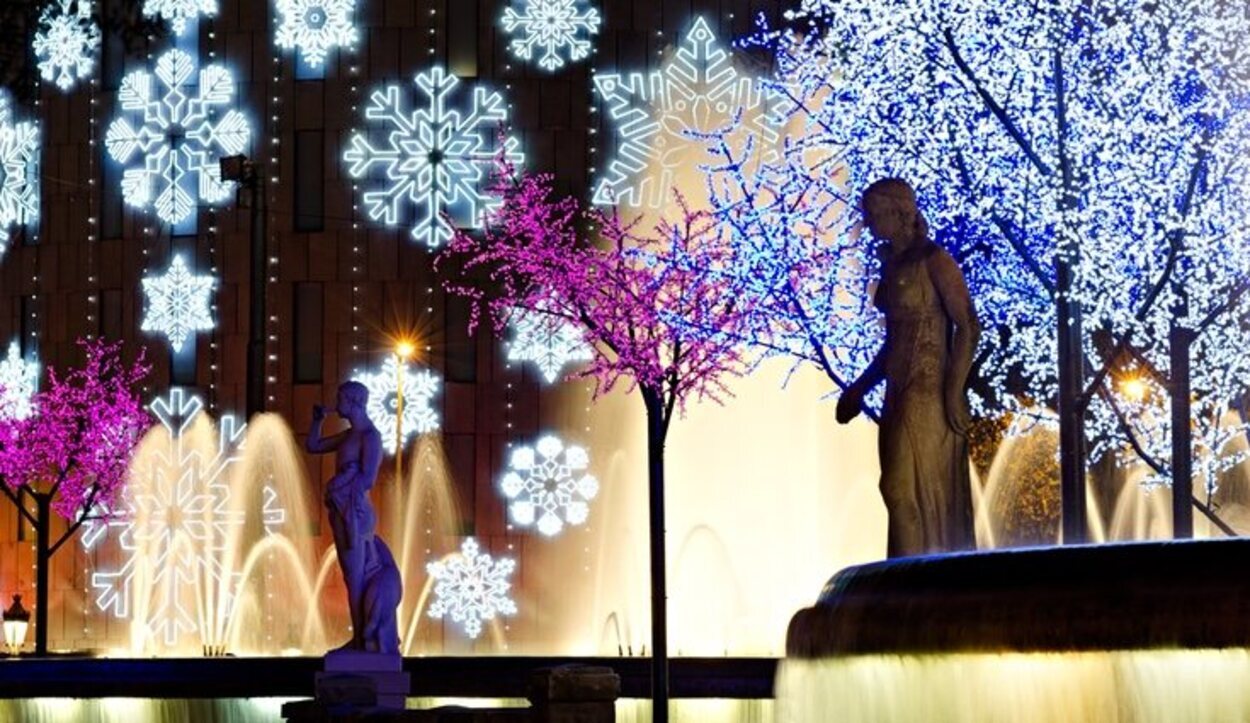 La Plaza de Sant Jaume en Navidad