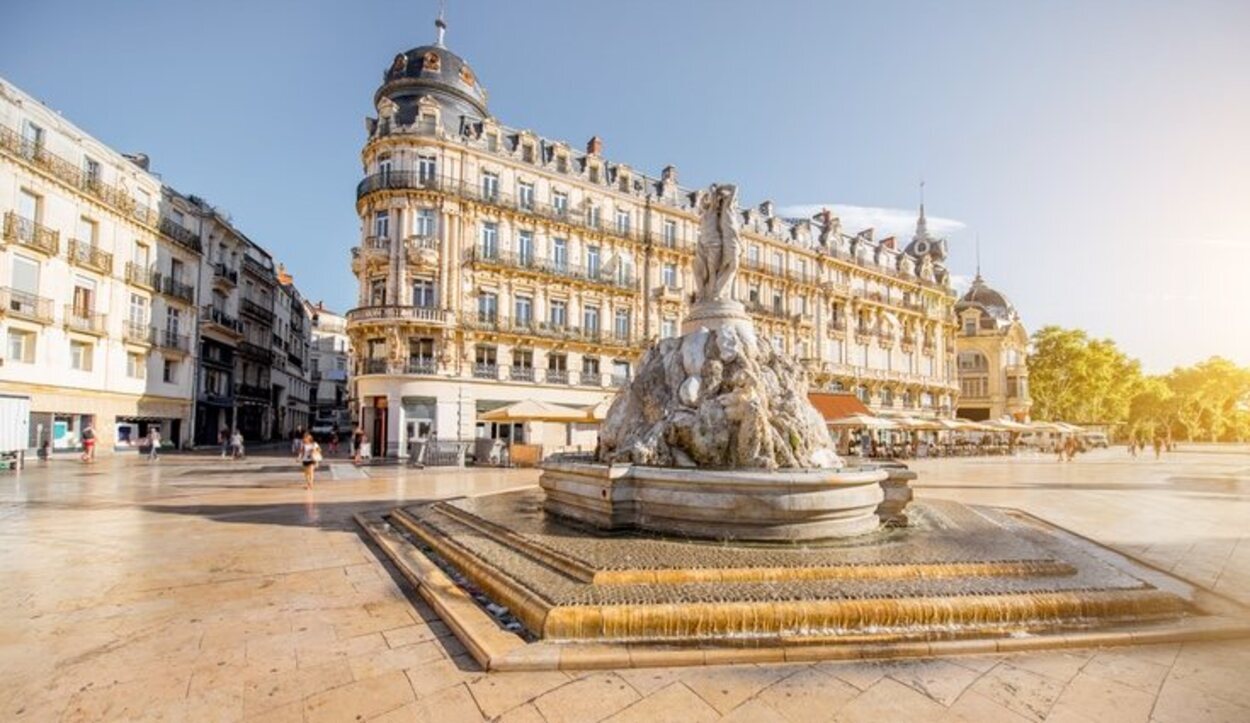 La fuente de las Tres Gracias en Montpellier