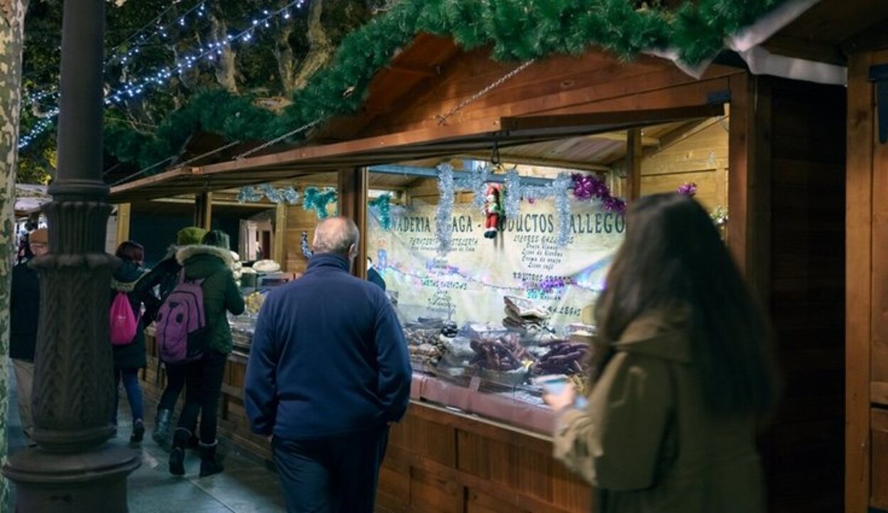 Los puestos navideños son una tradición