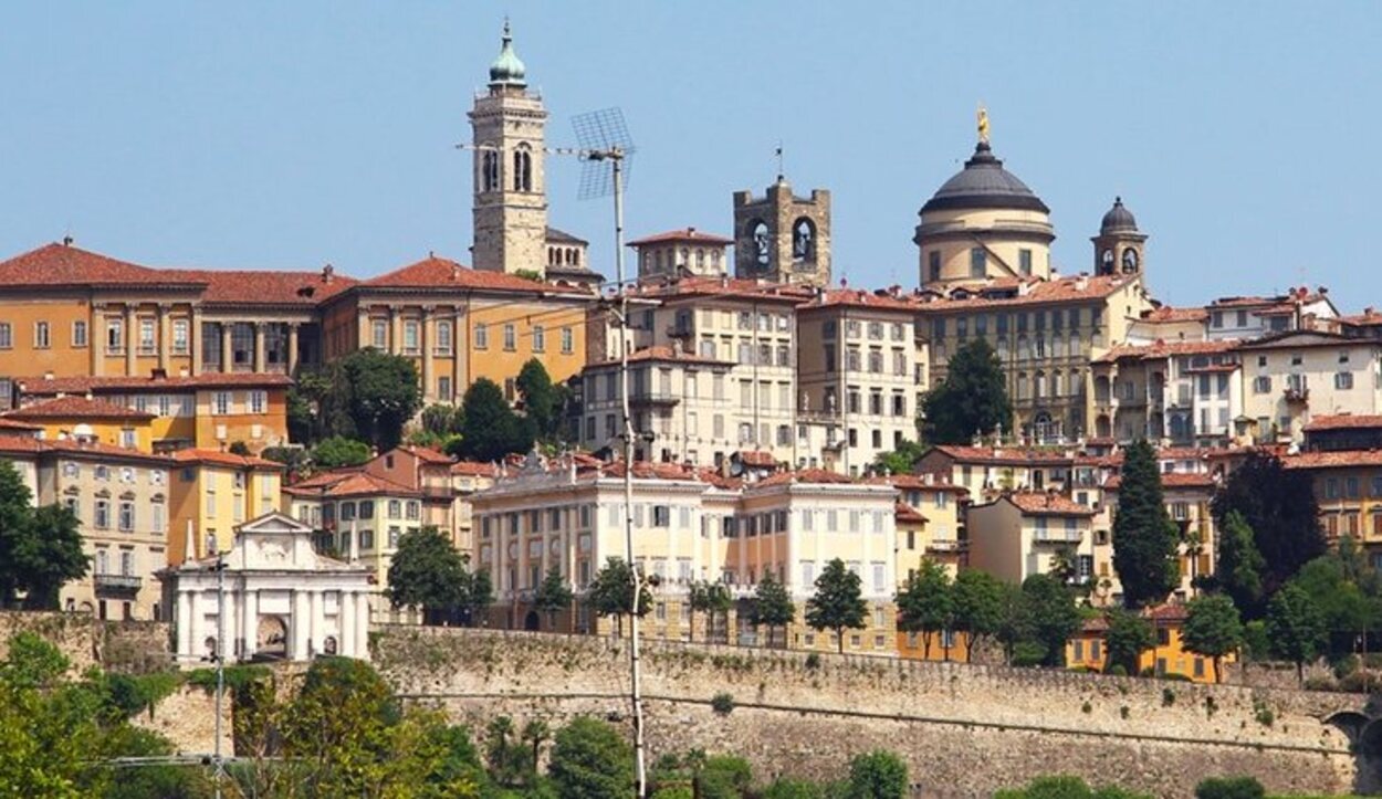 Ciudad Alta de Bérgamo, donde se encuentran todo los puntos de interés