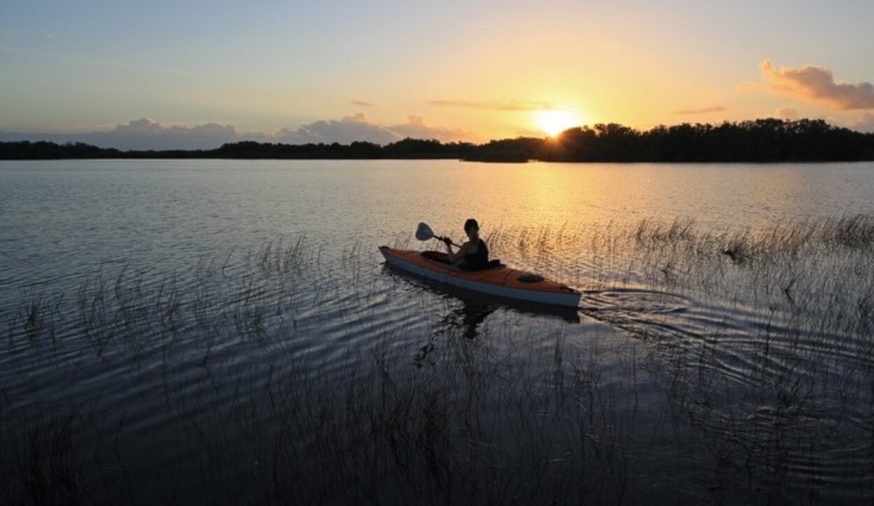 Es un lugar perfecto para los amantes del kayak o el bote