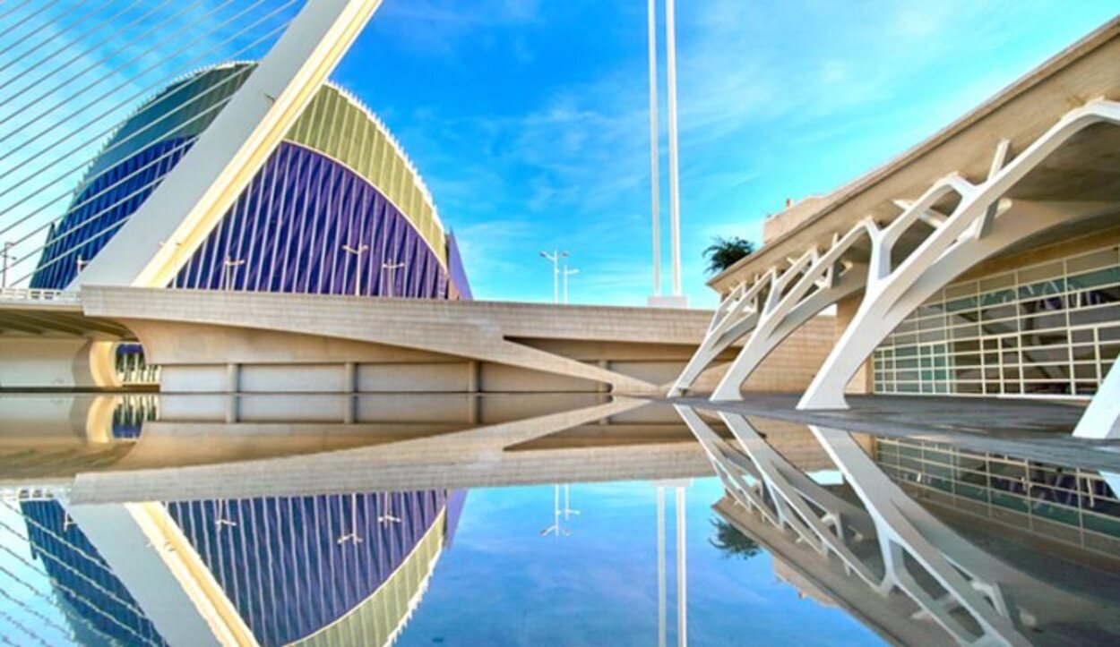 Una parte de la Ciudad de las Artes y las Ciencias