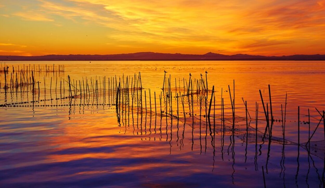 Siempre hay un hueco para una puesta de Sol en la Albufera