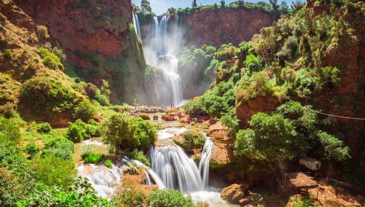 Las cascadas de Ouzoud están en la cordillera del Atlas