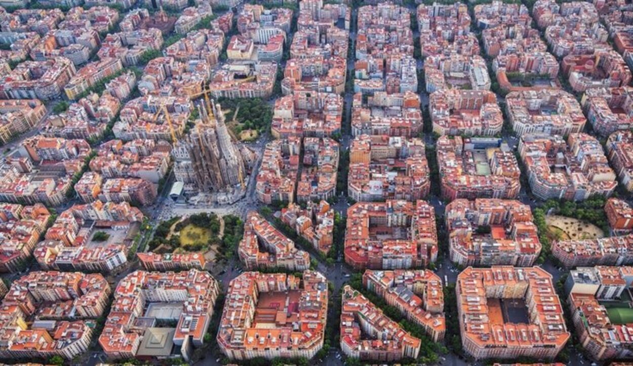 Barcelona a vista de pájaro