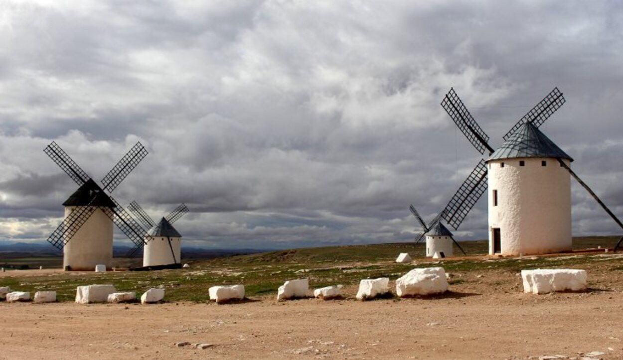 Panorámica de los molinos de Campo de Criptana