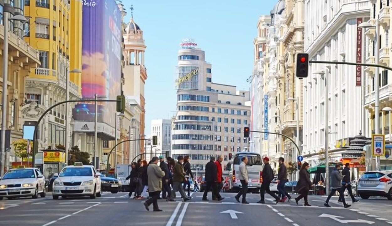 En la Gran Vía de Madrid siempre se respira buen ambiente