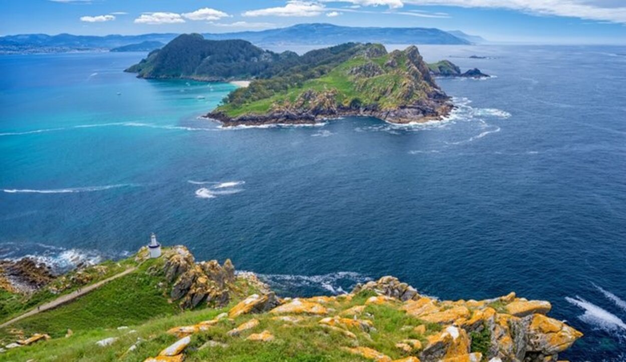 Paisaje de Galicia en las Islas Cíes