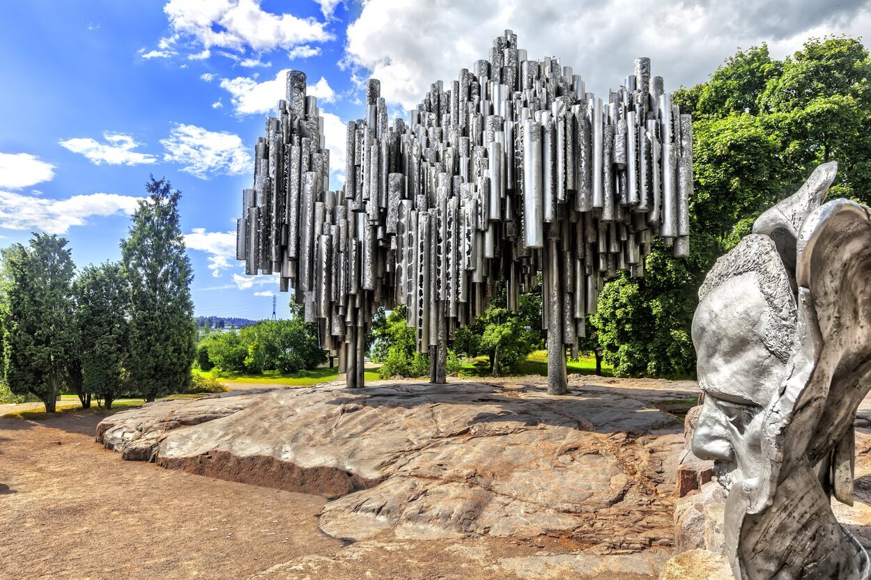 Escultura en honor a Sibelius