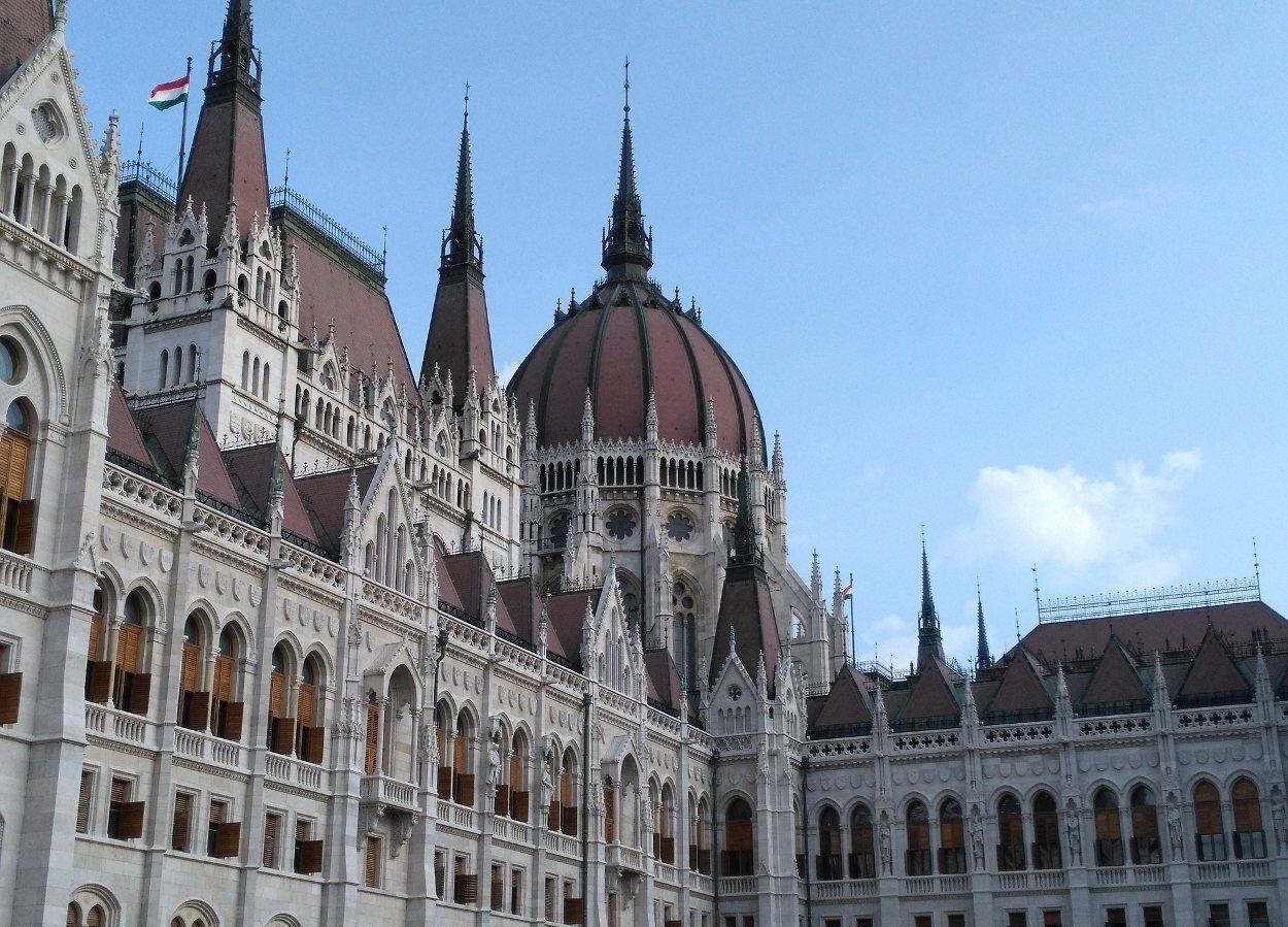 Detalle de la cúpula del parlamento, uno de los elementos más destacados