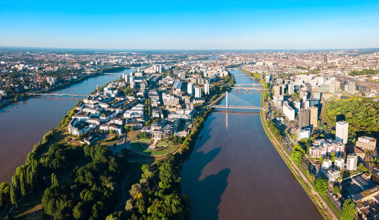 Vista panorámica de Nantes