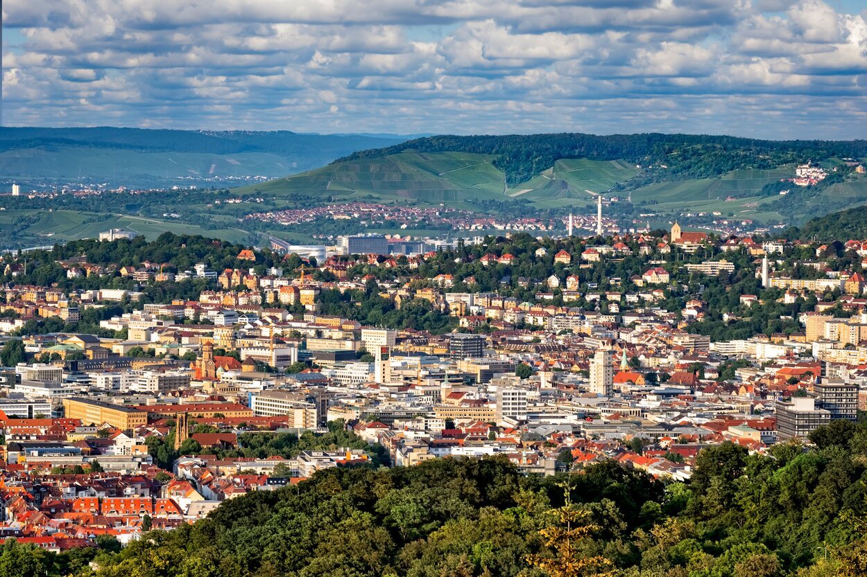 Desde Birkenkopf se puede obtener una vista de Stuttgart