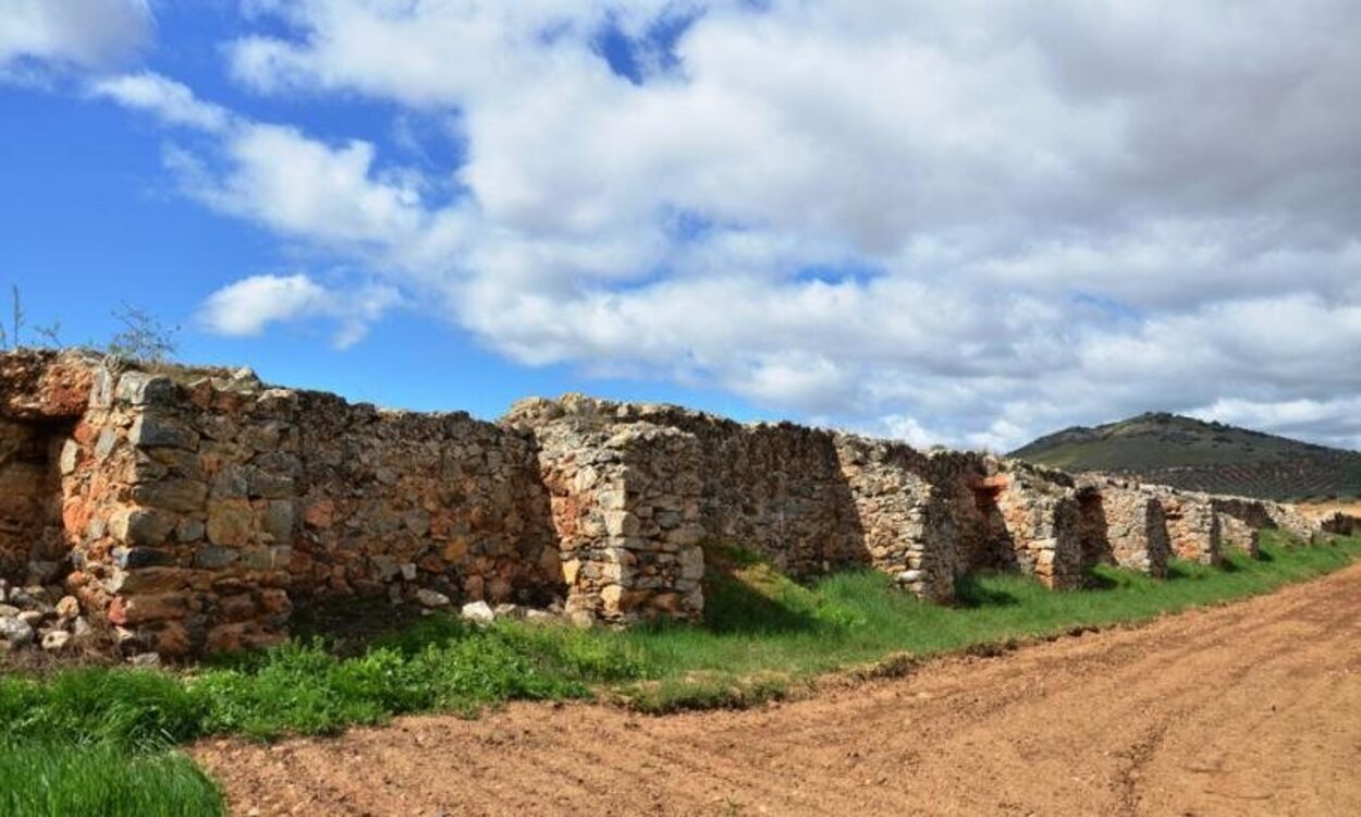 Muro de la presa romana