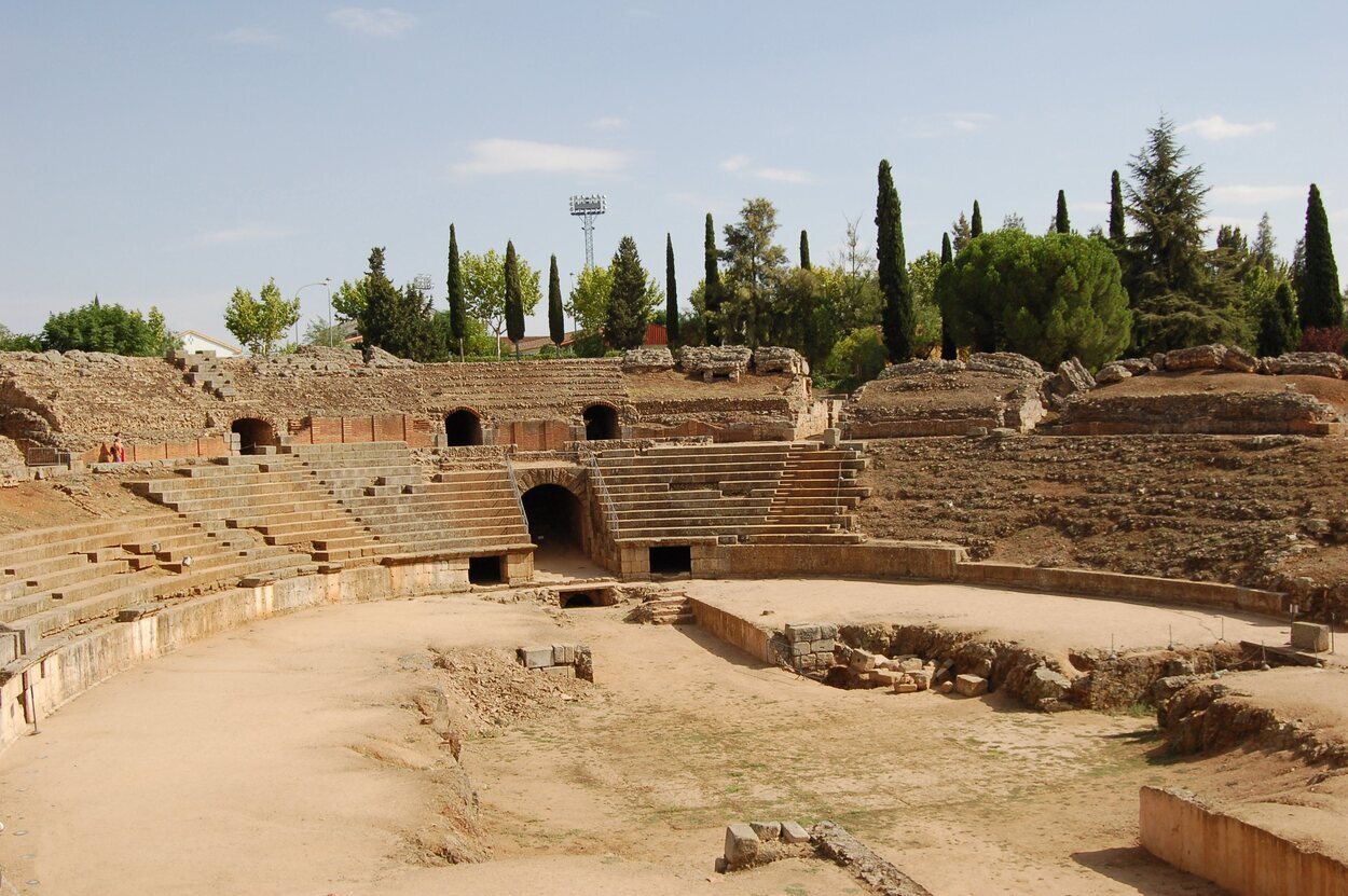 Vistas del Anfiteatro de Mérida