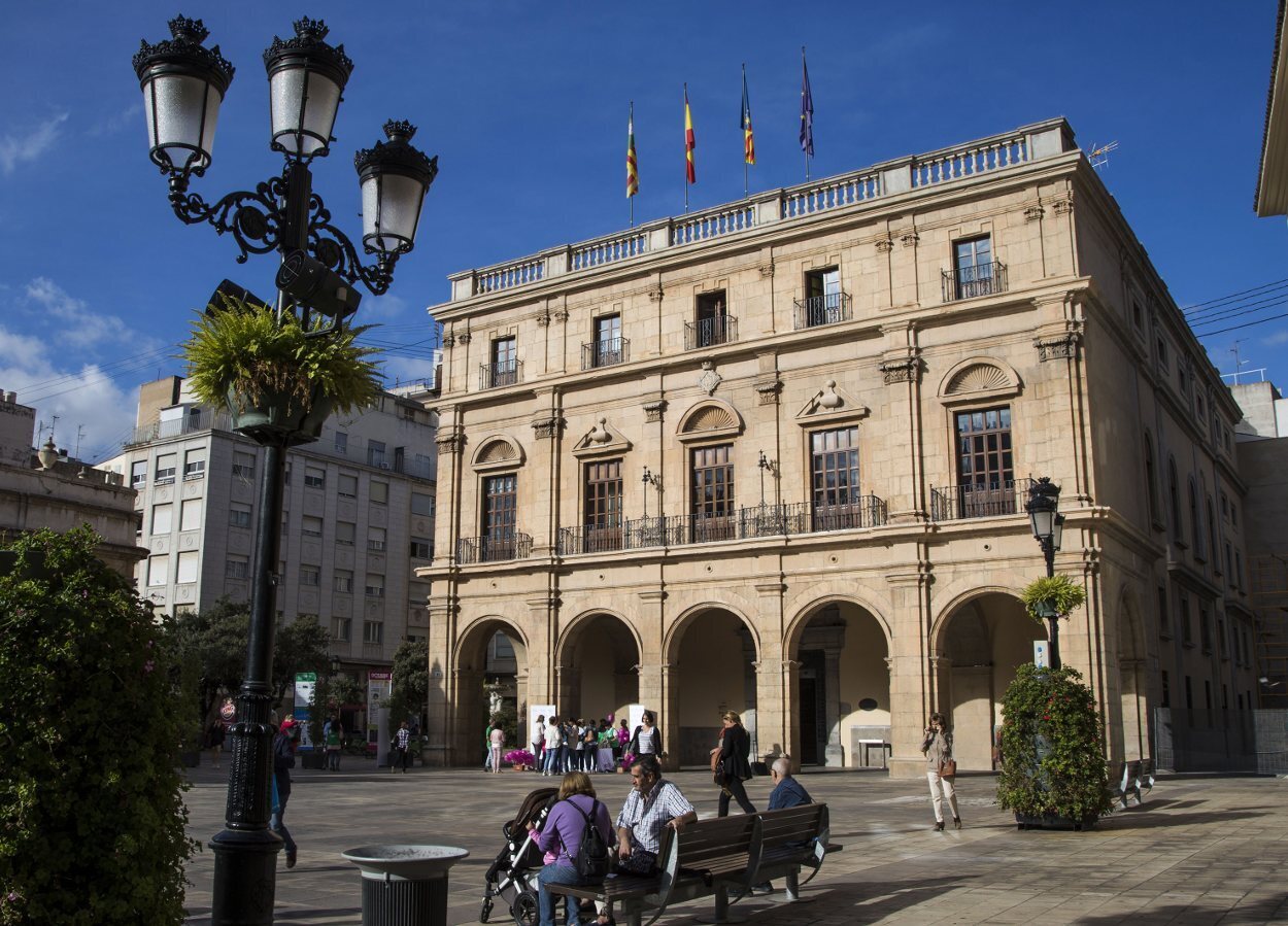 Fachada del ayuntamiento de Castellón de la Plana