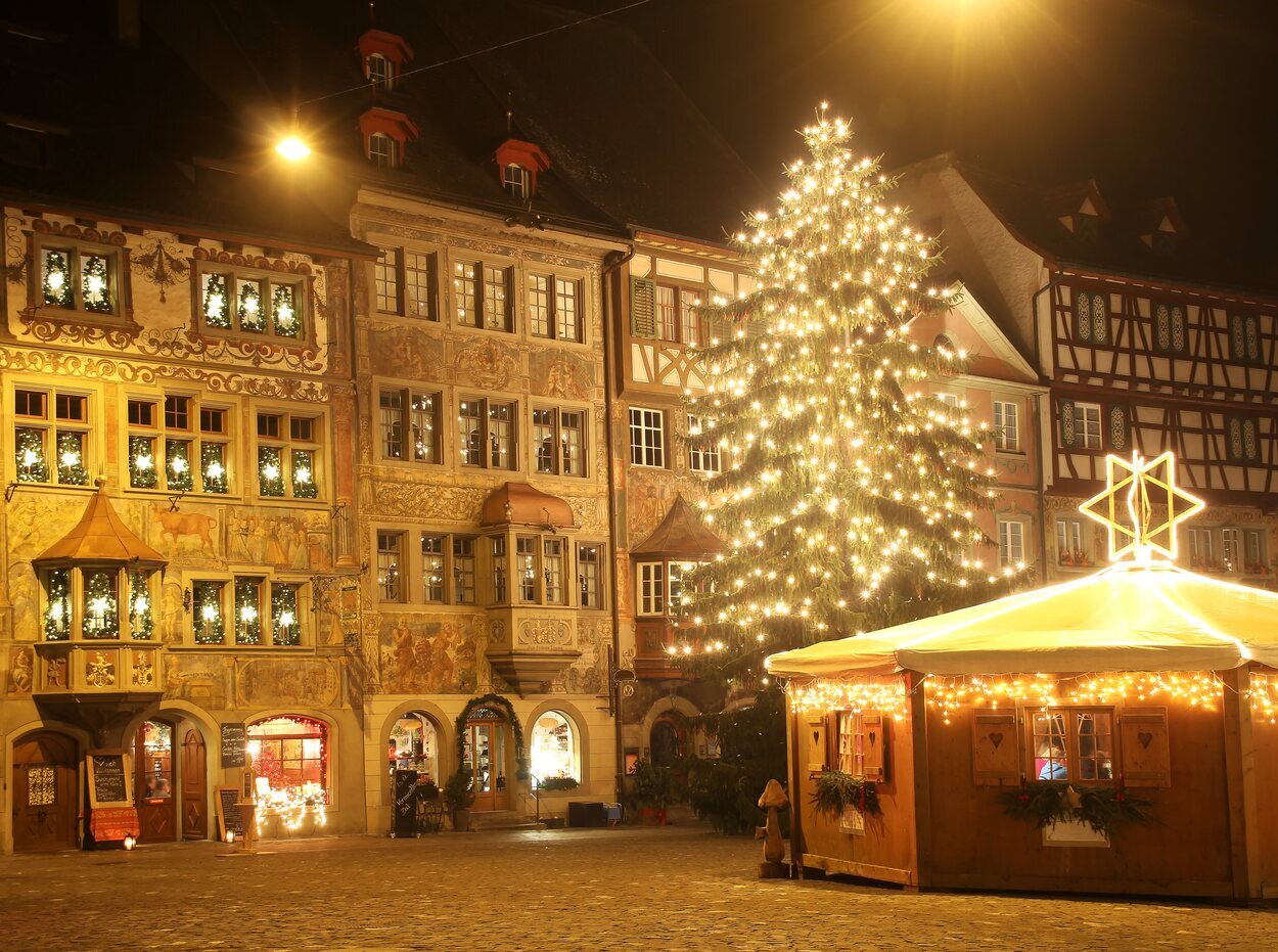 En Suiza hay muchos ciudades especiales para vivir la Navidad