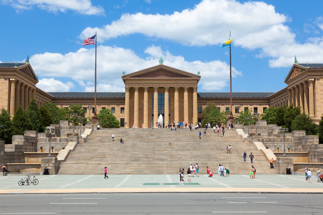 Las escaleras del Museo de Arte son las míticas de la película de Rocky