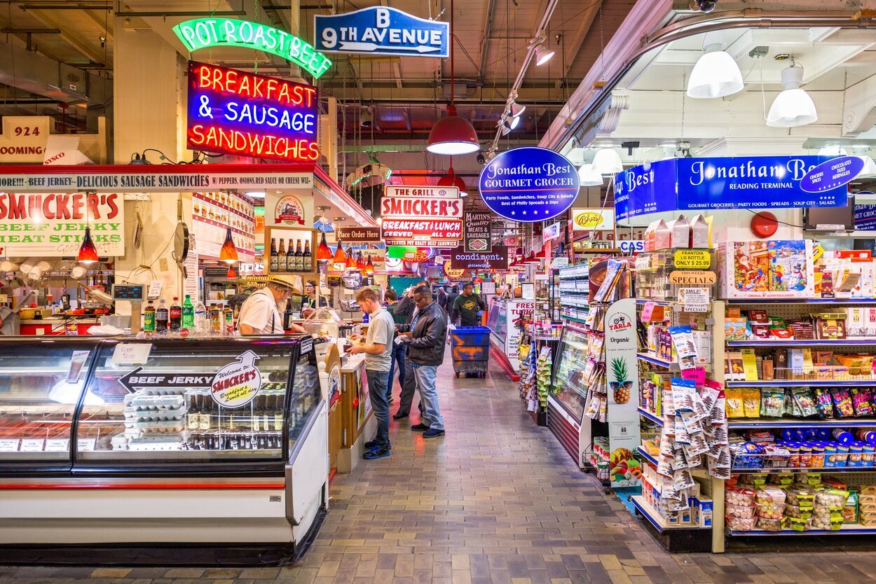 El Reading Terminal Market es una visita curiosa para los amantes del turismo gastronómico