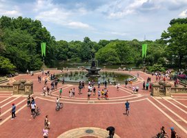 La popular fuente de Bethesda en Central Park