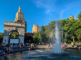 El parque de Washington Square en Nueva York