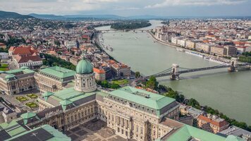 Castillo de Buda y Puente de las Cadenas de Budapest