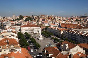 Plaza Don Pedro IV o Plaza de Rossio de Lisboa