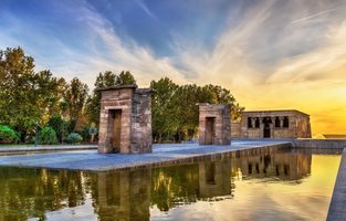 El templo de Debod en Madrid