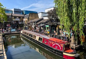 Los muelles de Camden Market en Londres