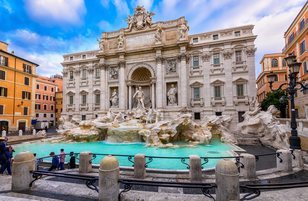 La fontana de Trevi de Roma